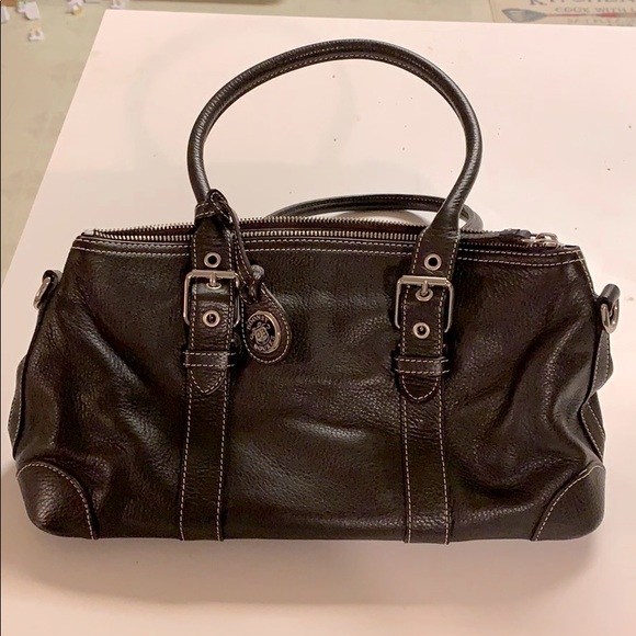 Dooney & Bourke Vintage Brown Domed Satchel - Picture 1 of 6